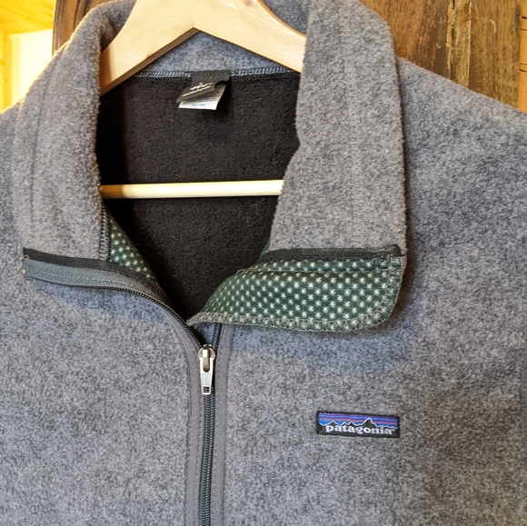 Vintage 2000 Patagonia Vest Full Zip Fleece Cycling Grey - Picture 4 of 15